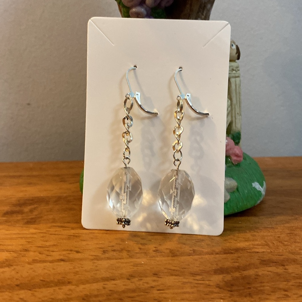 NEW Clear Crystal  earrings